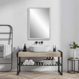 Serna Vanity Wall Mirror - White