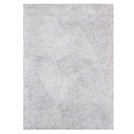 Paonia Geometric 6' x 9' Area Rug - Ivory/Gray