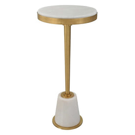 Edifice Marble Drink Table - White