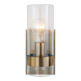 Cardiff Single-Light Cylindrical Wall Sconce - Antique Brass