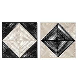 Seeing Double Rope Wall Squares Set of 2