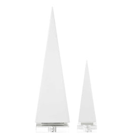 Great Pyramids Sculptures Set of 2 - White