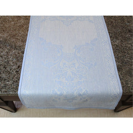 Astra 20" x 68" Table Runner - Ivory and Light Blue