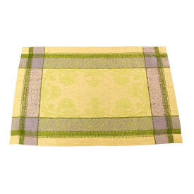 Cleopatra Placemats Set of 6 - Chartreuse, Green, Gray
