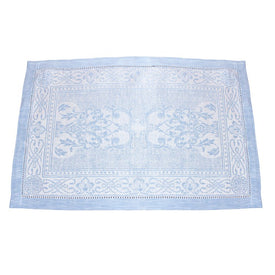 Astra Placemats Set of 6 - Ivory and Light Blue