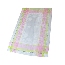 Cleopatra Placemats Set of 6 - Chartreuse, Rose, and Pale Lavender