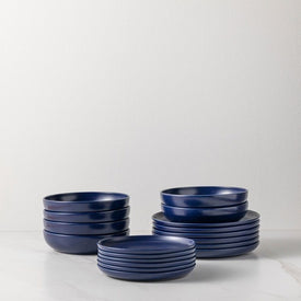 Pacifica 18-Piece Dinnerware Place Setting with Pasta Bowls