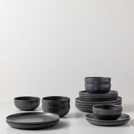 Pacifica 18-Piece Dinnerware Place Setting with Cereal Bowls