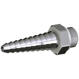 Nozzle Serrated Straight 3/8IN-18TPI Chrome Plated NPSM Male