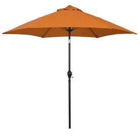 9' Aluminum Market Patio Umbrella with Fiberglass Ribs, Crank Lift, and Push-Button Tilt - Tuscan