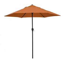 9' Steel Market Patio Umbrella with Crank Lift and Push-Button Tilt - Tuscan