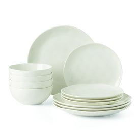Bay Colors 12-Piece Dinnerware Set - White