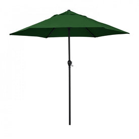 9' Steel Market Patio Umbrella with Crank Lift and Push-Button Tilt - Hunter Green