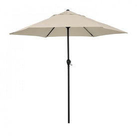 9' Steel Market Patio Umbrella with Crank Lift and Push-Button Tilt - Antique Beige