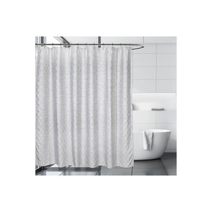 205907-GRY-3PC Bathroom/Bathroom Accessories/Shower Curtains
