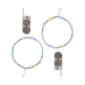 Battery-Operated LED Fairy String Lights Set of 2 - Multi-Color