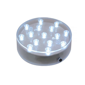 Round Battery-Operated White LED Base Light