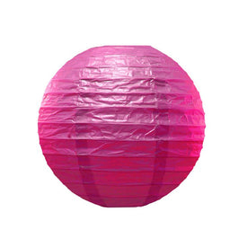 10" Round Paper Lanterns Set of 5 - Pink