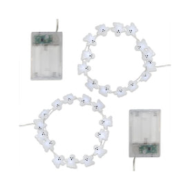 Ghost Motif Battery-Operated LED Fairy String Lights with Timer Set of 2