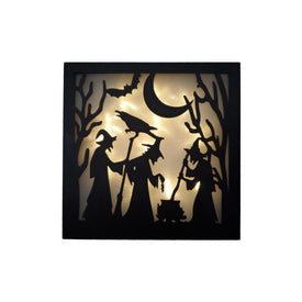 Witch's Brew Battery-Operated LED Lighted Wall Art