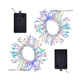 Battery-Operated LED Firecracker Fairy String Lights Set of 2 - Multi-Color