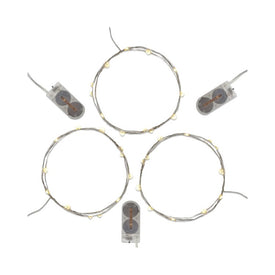 Battery-Operated LED Fairy String Lights Set of 3 - Soft White