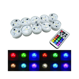 Submersible Battery-Operated Multi-Function LED Lights with Remote Control Set of 10