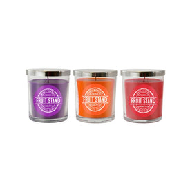 Fruit Stand Collection Scented Wax Candles Set of 3
