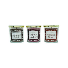 Harvest Collection Scented Wax Candles Set of 3