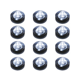 Submersible Battery-Operated LED Lights Set of 12 - White
