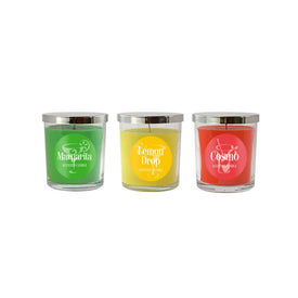 Cocktail Collection Scented Wax Candles Set of 3