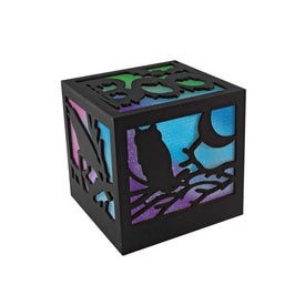 Battery-Operated Color-Changing LED Lighted Halloween Box