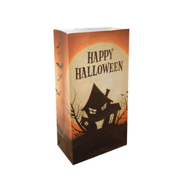 Halloween Haunted House Paper Luminaria Bags Set of 24