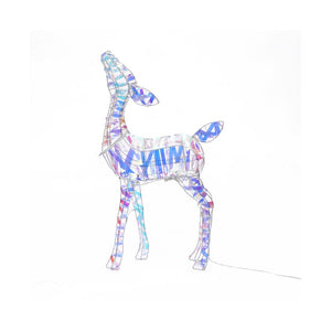 Magical Deer Lighted Winter Holiday Yard Decoration