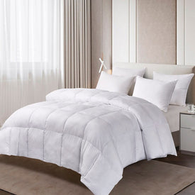 1000 Thread Count Cotton DuraLOFT Down Alternative Extra-Warmth Twin Comforter - White