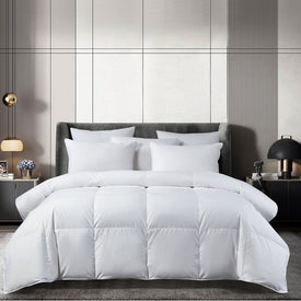 Beautyrest 300 Thread Count Cotton Sateen European Down All-Season King Comforter