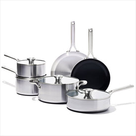 Mira Series Tri-Ply Stainless Steel Ten-Piece Cookware Set
