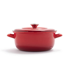 5.3-Quart 1873 Enameled Iron Dutch Oven - Foundry Red