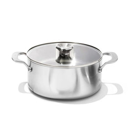 Mira Series Tri-Ply Stainless Steel 5-Quart Uncoated Stainless Steel Covered Casserole