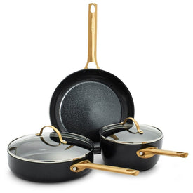 Reserve Five-Piece Anodized Aluminum Cookware Set - Black