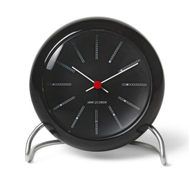 Bankers 4.7" Table Clock - Black