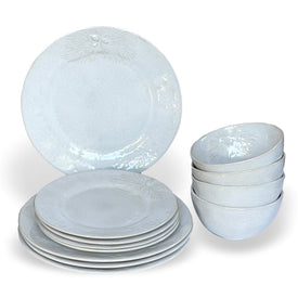 Foresta 12-Piece Dinnerware Set - White