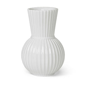 Lyngby Tura 7.1" Vase - White
