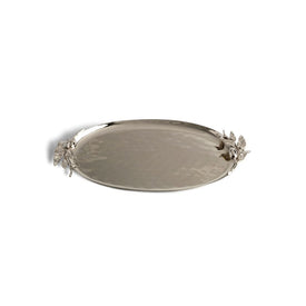 Oliveira Oval Tray - Silver