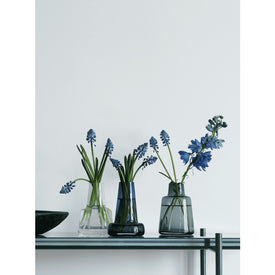 Flora 4.7" Long Neck Vase - Dark Blue