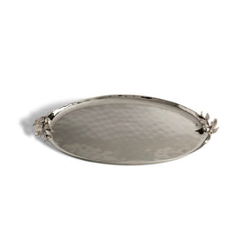Oliveira Large Oval Tray - Silver