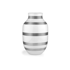 Omaggio 12.2" Vase - Silver