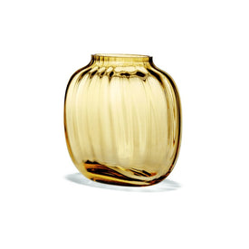 Primula 4.9" Oval Vase - Amber
