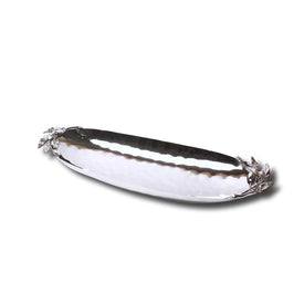 Oliveira Coupe Tray - Silver