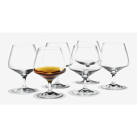 Perfection 12.2 Oz Brandy Glasses Set of 6 - Clear